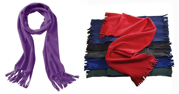 Самодельный шарф из флиса - просто
