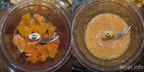 Рецепт борща с апельсином и мандарином сыроедческий