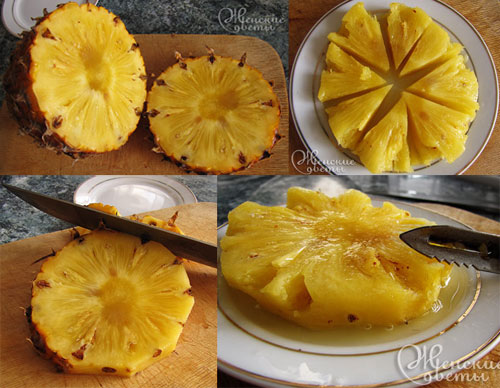 Как почистить, нарезать и подать ананас