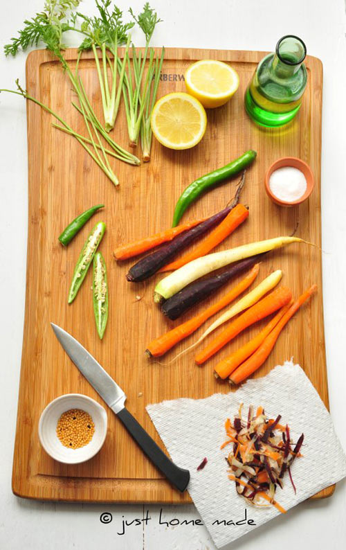 Рецепт Индийские хрустящие маринованные морковные палочки